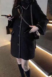 Shimmers Lined Black Coat 