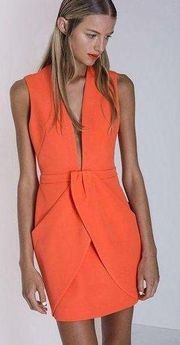 Revolve  Neon Orange Mini Dress Size S NWOT