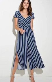 Amanda Uprichard Jumpsuit Navy Stripped