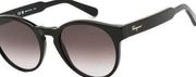 SALVATORE FERRAGAMO round black gradient sunglasses 🦋