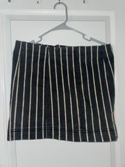 Pinstripe Skirt