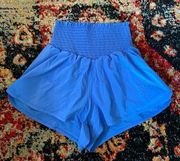 Aerie Offline by  Blue Ruched Waistband Flowy Shorts