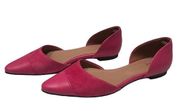 J Jill D’Orsay suede insert cap toe hot pink Barbiecore flats 11