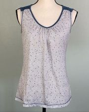 MOUNTAIN HARDWARE grey and white athleisure tank top in size Small. EUC