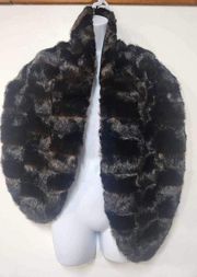 Free People APPARIS Brown Faux Fur Wrap Shrug‎ Lined