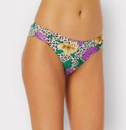 CA Sunshine NEW Bikini Bottom sz S M leopard print floral NWT Swimsuit Separate