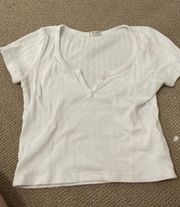 White Crop Top Size Small