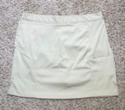 khaki cargo skort skirt