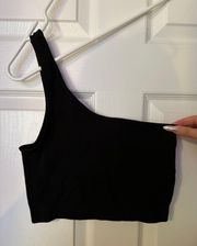 One Shoulder Crop Tank