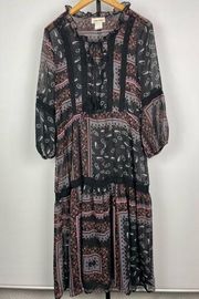 Mimi Chica Boho Paisley Knee Length Printed Dress