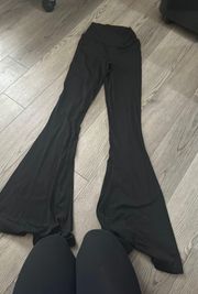 crossover extra flare leggings