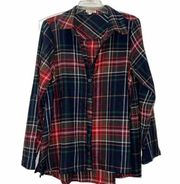 Andree Plaid Button Down Women’s Medium