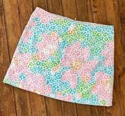 Lilly Pulitzer Mini Skirt over lace size 4