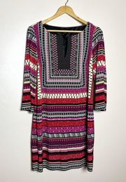 SALE! Multicolor Laundry Shelli Segal Tunic Dress Size M Like New