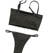 Princess Polly Black Twiin Tommy Tankini Bikini Set