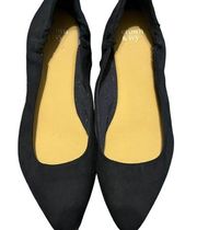 Crown and ivy navy blue faux suede flats size 8