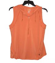 Mountain Hard Wear  Sleeveless Half Zip Hoodie orange XL