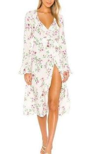 Majorelle Cranford Midi Dress in White Raspberry NWT XS