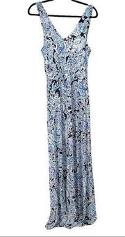 Cynthia Rowley White Blue Print Sun Dress