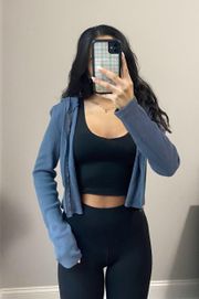 Blue Zip Up Jacket