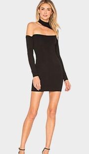 Privacy Please Midland Cut Out Choker Black Bodycon Mini Dress Size Medium