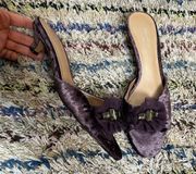 Simply Vera wang purple velour mules