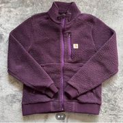 Women’s  high pile fleece zip up jacket