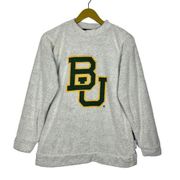 Woolly Threads Baylor University BU Sweatshirt S Gray Terry Cloth Collegiate USA