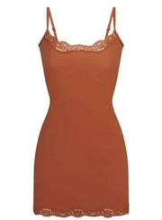 Fits Everybody Corded Slip Dress in Bronze Size Small NWT