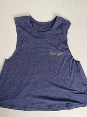 NEW SPIRITUAL GANGSTER X EQUINOX NAVY BLUE TANK TOP SIZE SMALL