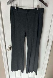 Cabi gray pants size 4 stretchy wide leg