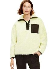 NWT Lou & Grey Colorblock Cozy Up Sherpa Zip Jacket Size XS