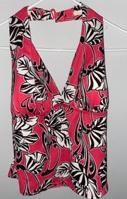 Pink, white And Black Tankini 