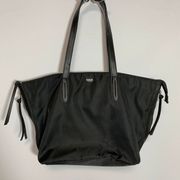 Botkier New York Bond Tote Bag Carry All Shoulder Handbag Nylon Oversized Black