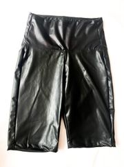 Leather Biker Shorts