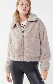 Cropped Teddy Jacket