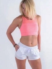 Zyia All Star One‎ More Rep Coral Mesh Detail Sports Bra Size XS Zipper Back