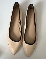 LOGO by Lori Goldstein Pointed Toe Ballerina Flats Wild Mushroom size9