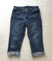 DAISY FUENTES SIZE 6 CROP BLUE JEANS