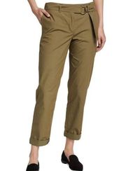 AKRIS punto 6 Fallon cotton Paperbag Waist Chino pants