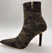 Good American Bootie Womens 7.5 Camo Neoprene High Kickstand Bootie NEW