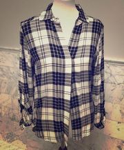 Sam Edelman small plaid button down shirt