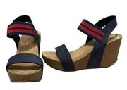 Bos & Co Platform Wedge Italian Sandal