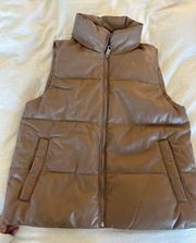 Hollister faux leather vest