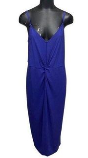 NEW AVA VIV Twist Front Dress in Royal Blue Size XXL