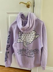 Purple outer banks hoodie