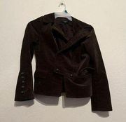 Talbots military, velvet Pea jacket shirt, shacket 8