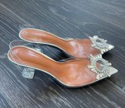 Amina Crystal Clear Heels