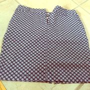 Blue and white size 6 comfortable skirt!