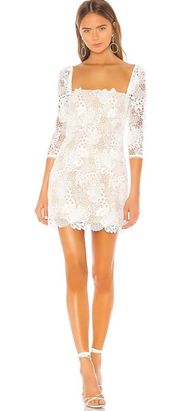 White Lace Graduation Dress